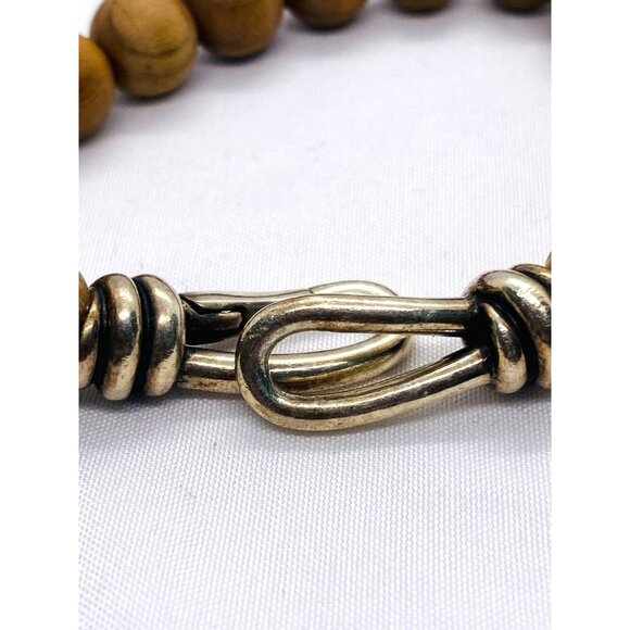 SOLD! Tiffany & Co Paloma Picasso 925 Wood Ball Bracelet Rare - Picture 2 of 7